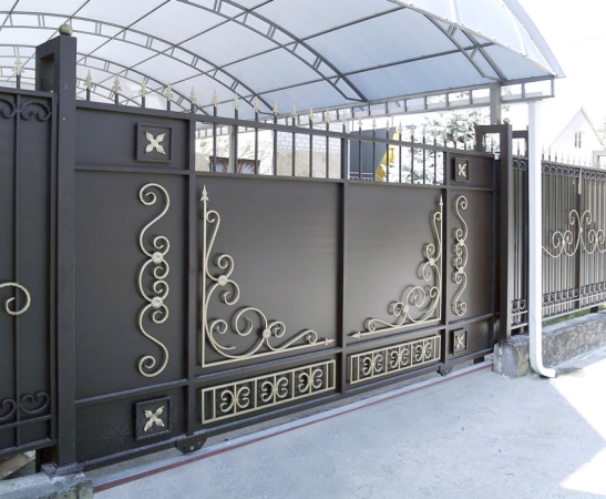 Металлические ворота в Крымске