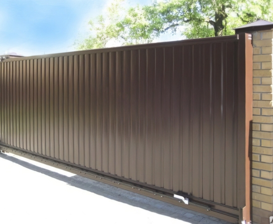 Ворота из профнастила в Крымске