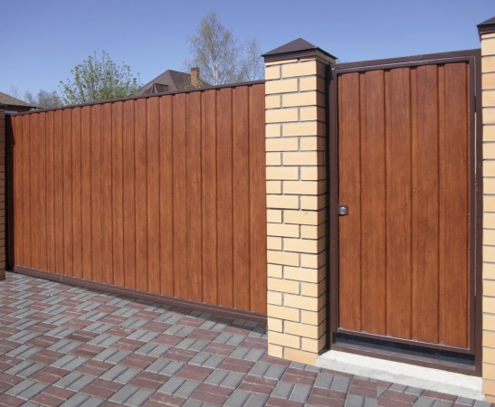 Ворота из металлического сайдинга в Крымске